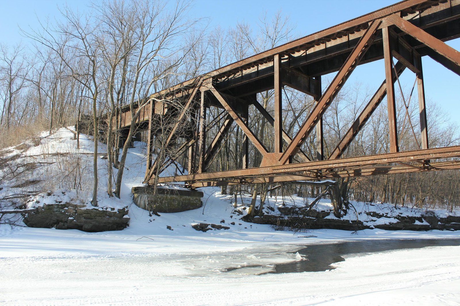 Looking south